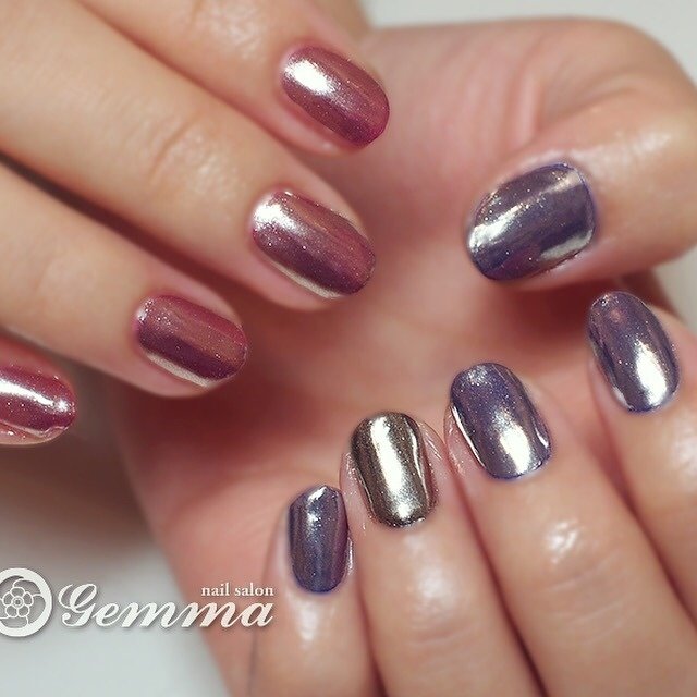 オールシーズン ハンド ワンカラー ロック ショート Gemmaのネイルデザイン No ネイルブック