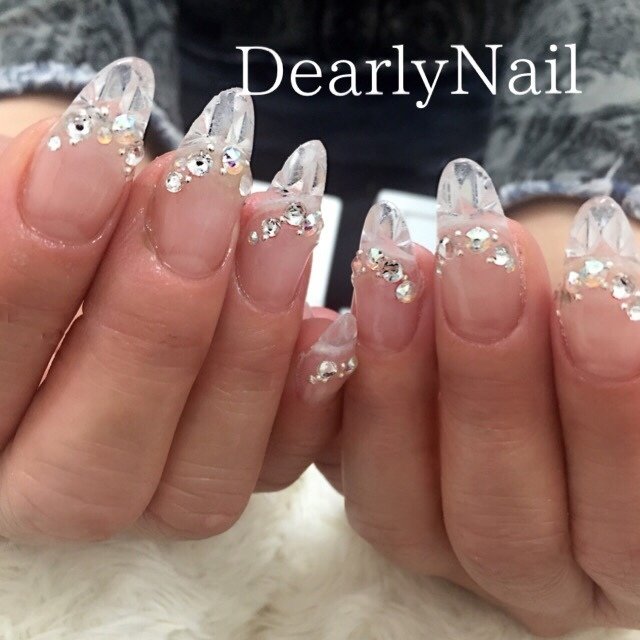 冬 クリスマス パーティー デート ステンドグラス Dearlynailのネイルデザイン No ネイルブック