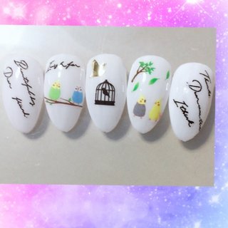 鳥かごのネイルデザイン ネイルブック