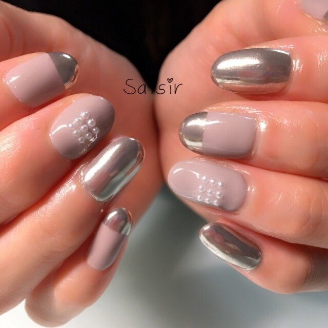 秋 冬 デート ハンド フレンチ Privatenailsalon Saisirのネイルデザイン No 1853897 ネイルブック