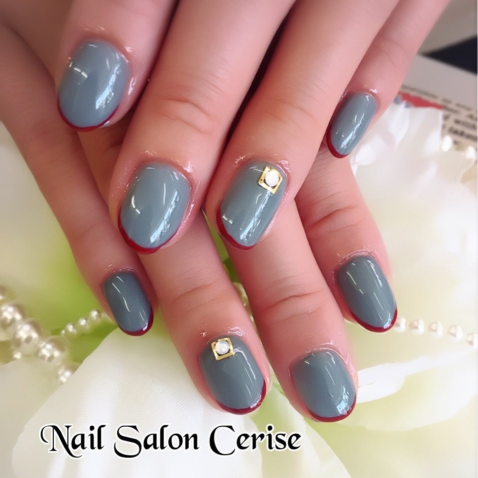 秋 冬 パーティー デート ハンド Nail Salon Cerise ネイルサロンスリーズ のネイルデザイン No ネイルブック