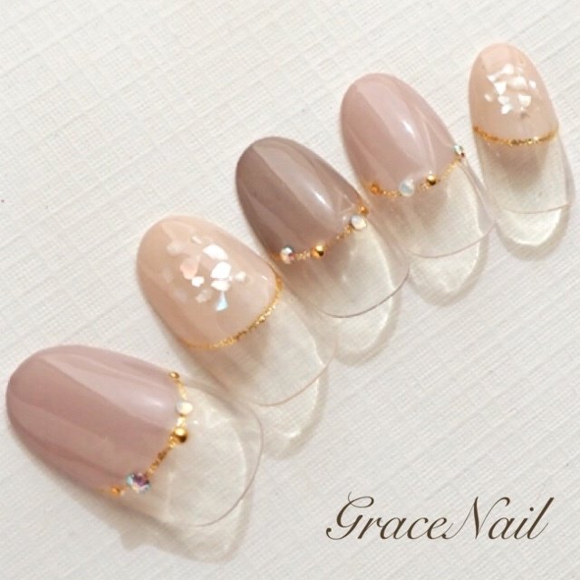 秋 オールシーズン オフィス デート ハンド Gracenailのネイルデザイン No ネイルブック