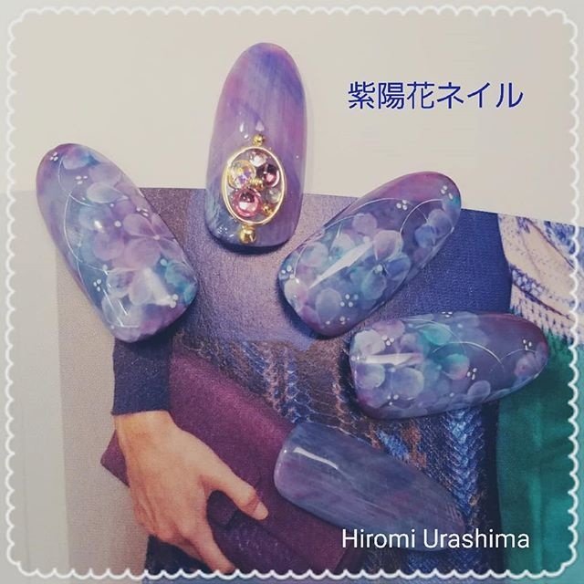 春 夏 梅雨 七夕 ハンド Hiromi Urashimaのネイルデザイン No ネイルブック