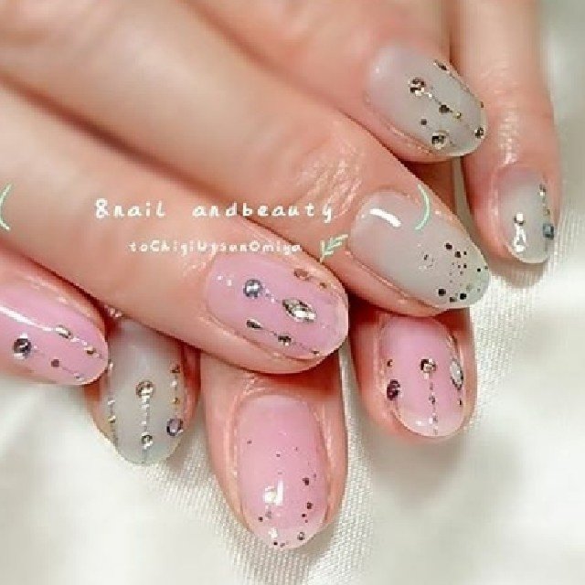 梅雨 ハンド クリア ピンク 水色 Nailandbeautyアンドネイルアンドビューティーのネイルデザイン No ネイルブック