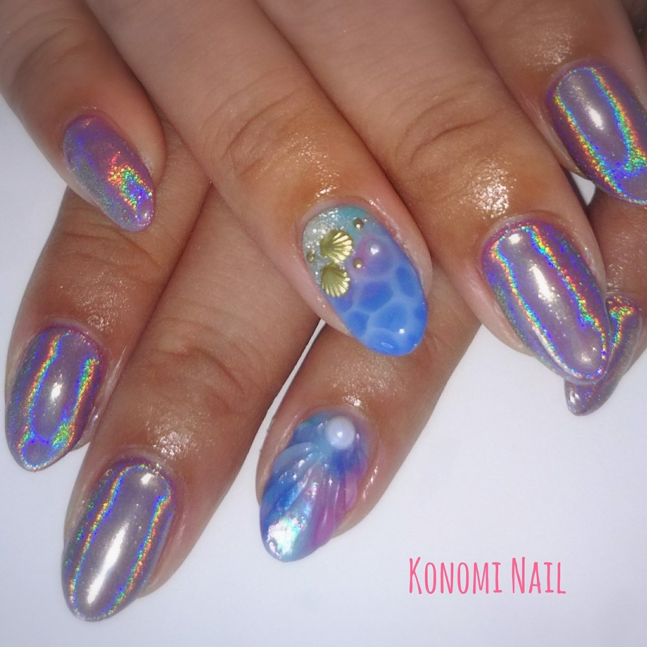 夏 旅行 海 リゾート ハンド Konomi Nail Pomのネイルデザイン No 376 ネイルブック