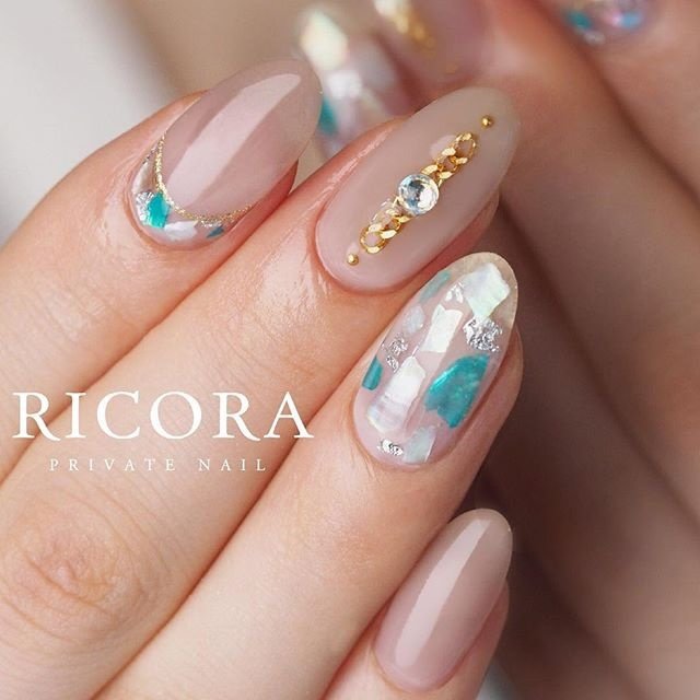 春 夏 オールシーズン 海 ハンド Tunashima Nailのネイルデザイン No ネイルブック