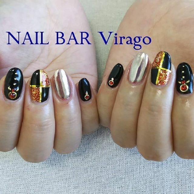 オールシーズン 旅行 ライブ パーティー ハンド Nail Bar Viragoのネイルデザイン No ネイルブック