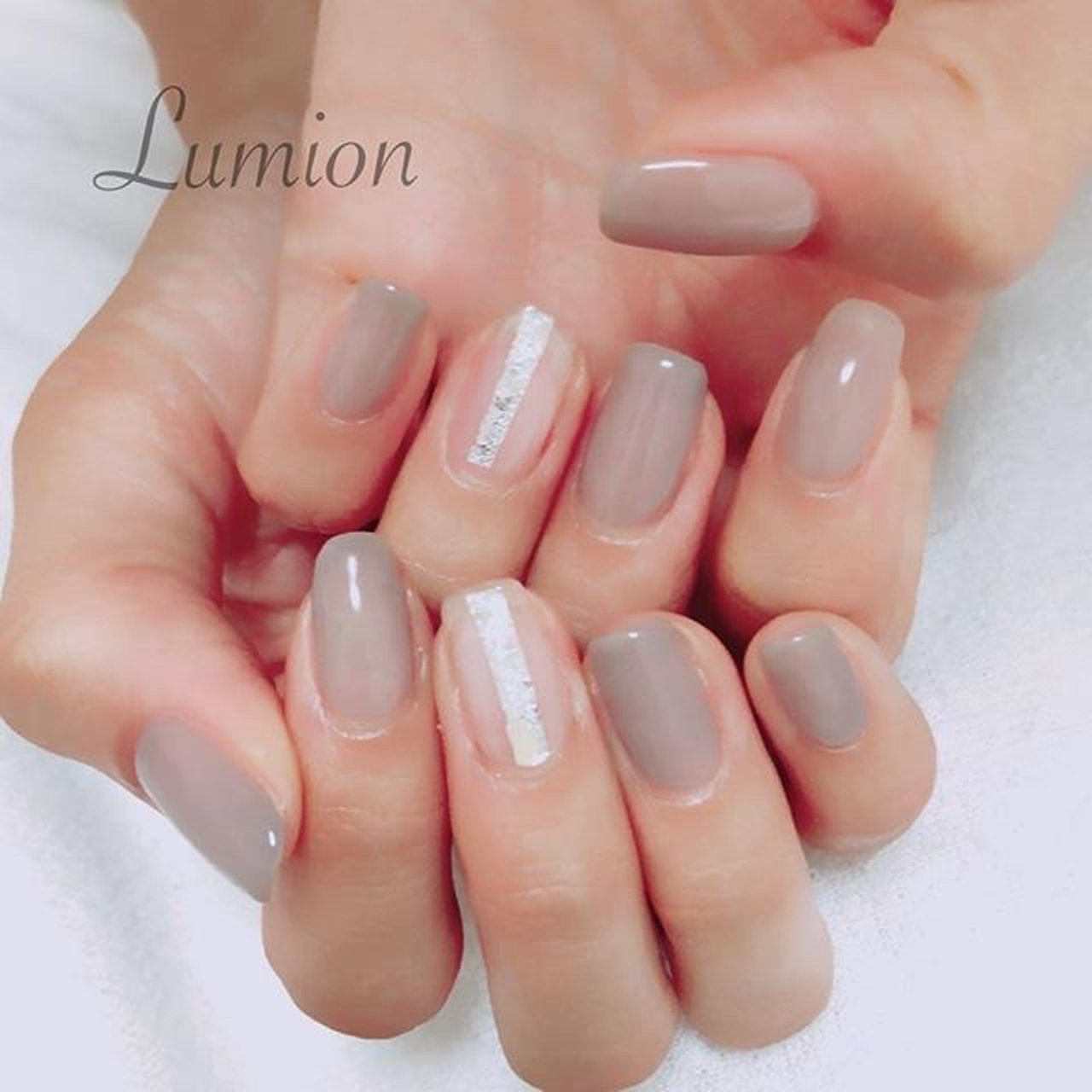 オールシーズン オフィス 女子会 ハンド ワンカラー Nail Lumionのネイルデザイン No ネイルブック
