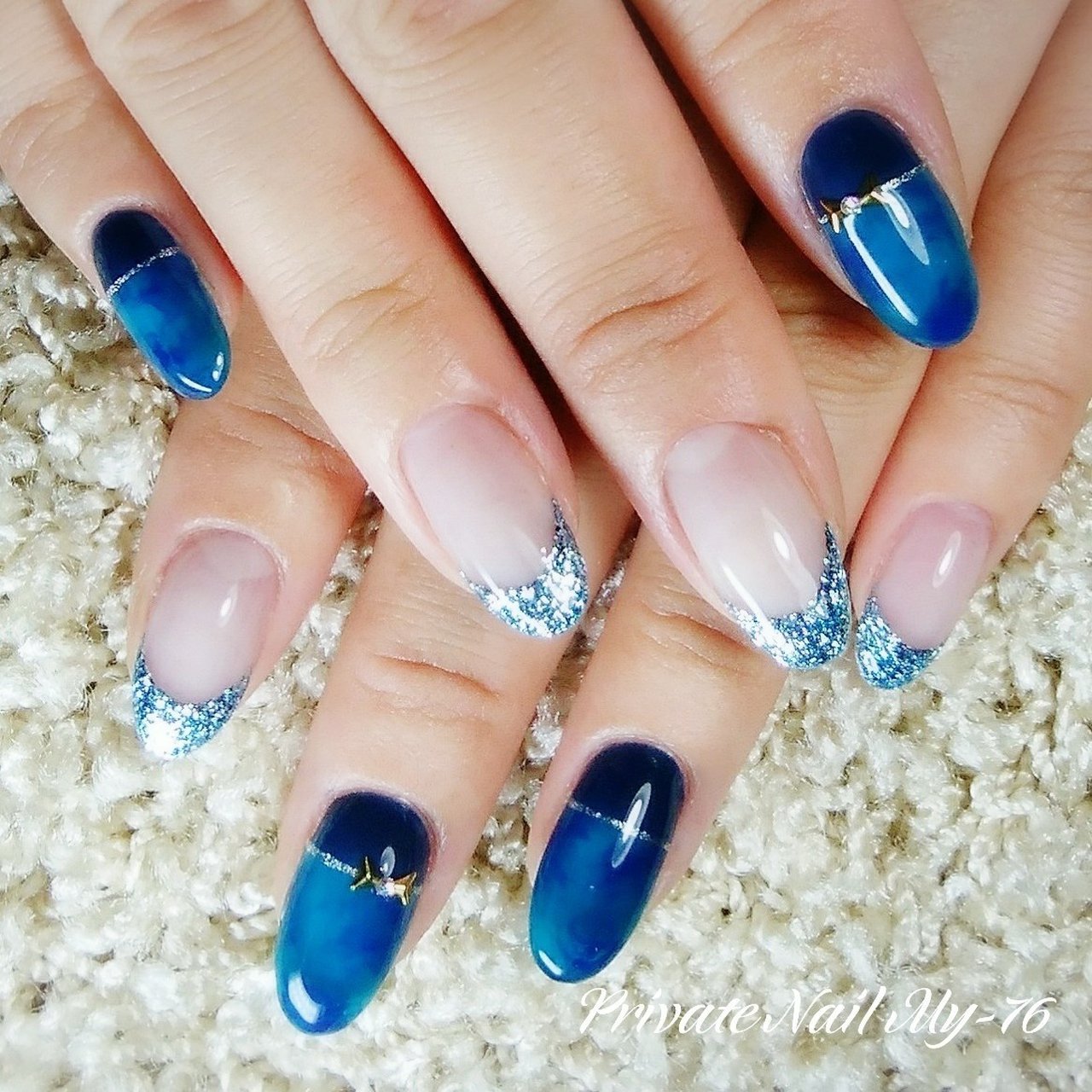 夏 海 リゾート 浴衣 ハンド Private Nail My 76のネイルデザイン No ネイルブック