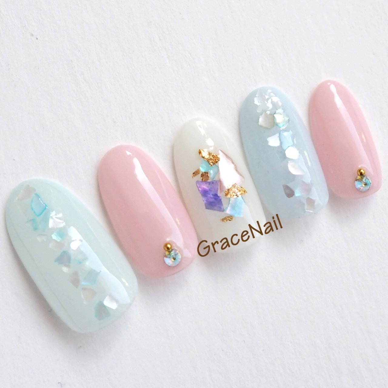 春 夏 デート 女子会 ハンド Gracenailのネイルデザイン No ネイルブック