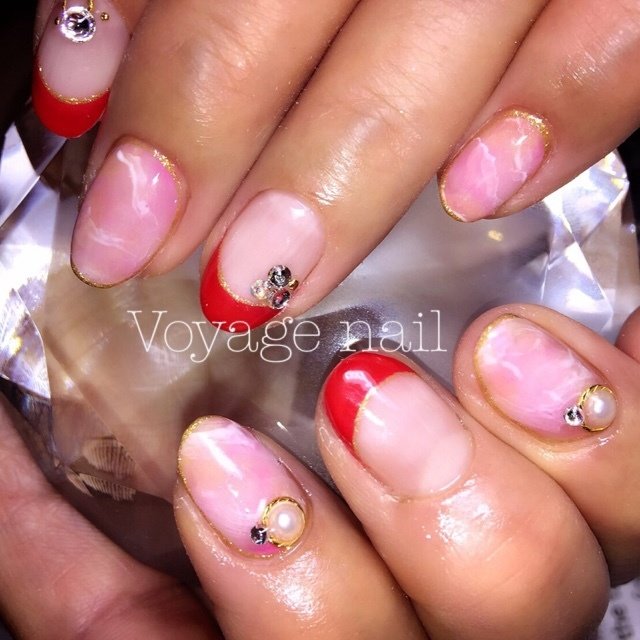 フレンチ Nailsalonvoyageのネイルデザイン No 1749998 ネイルブック