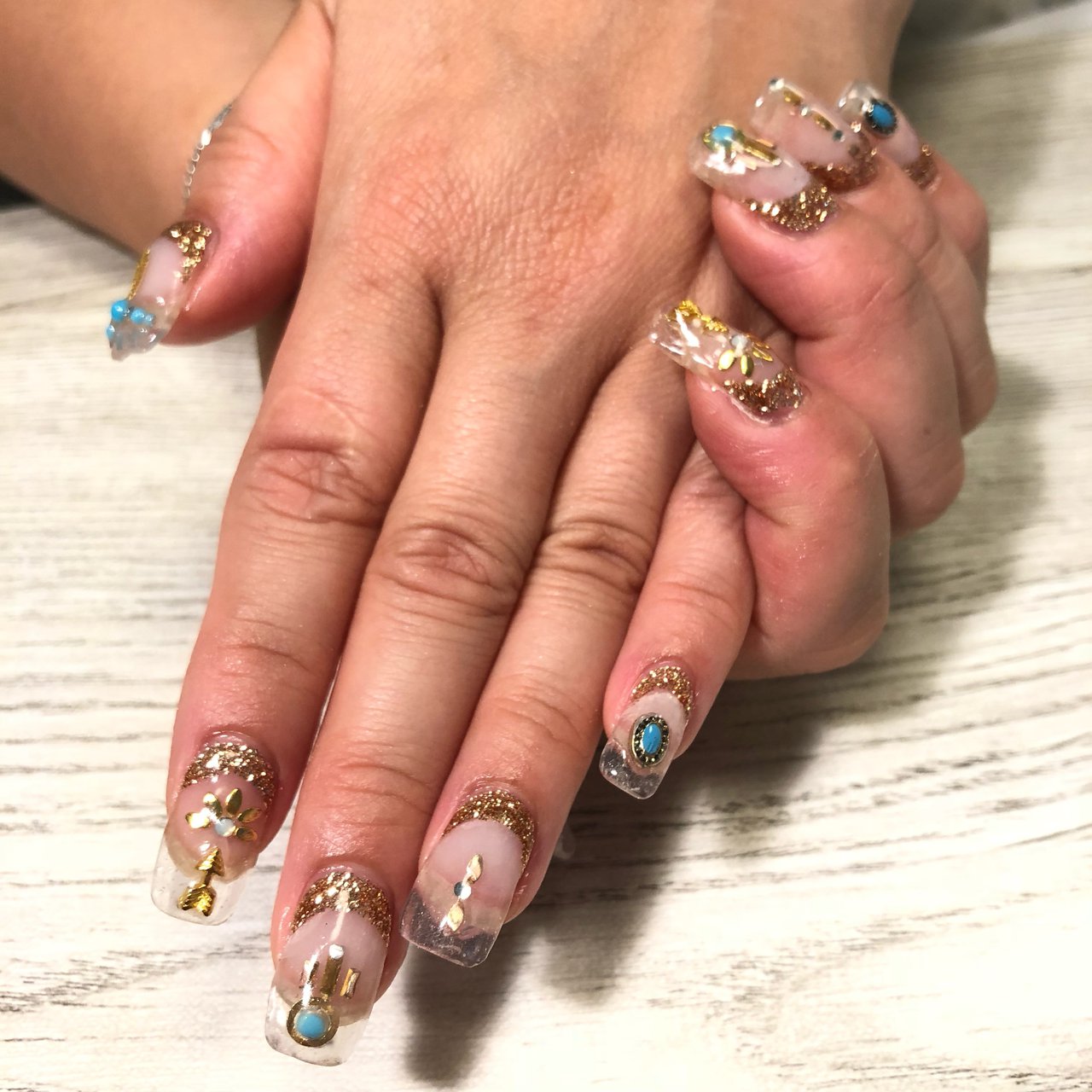 夏 海 リゾート ライブ ハンド すり ぴんぐ のネイルデザイン No ネイルブック