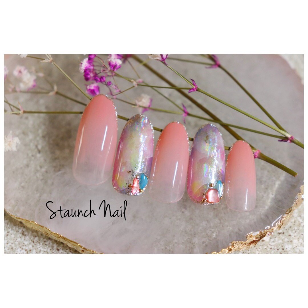 夏 旅行 海 リゾート ワンカラー Staunch Nailのネイルデザイン No ネイルブック