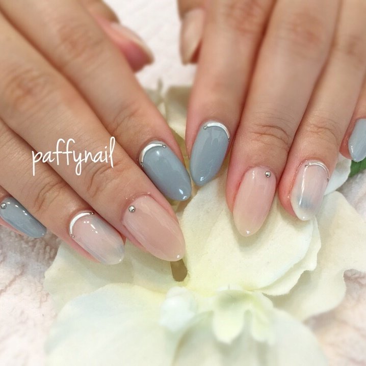 オールシーズン オフィス ブライダル パーティー ハンド Paffynailのネイルデザイン No ネイルブック