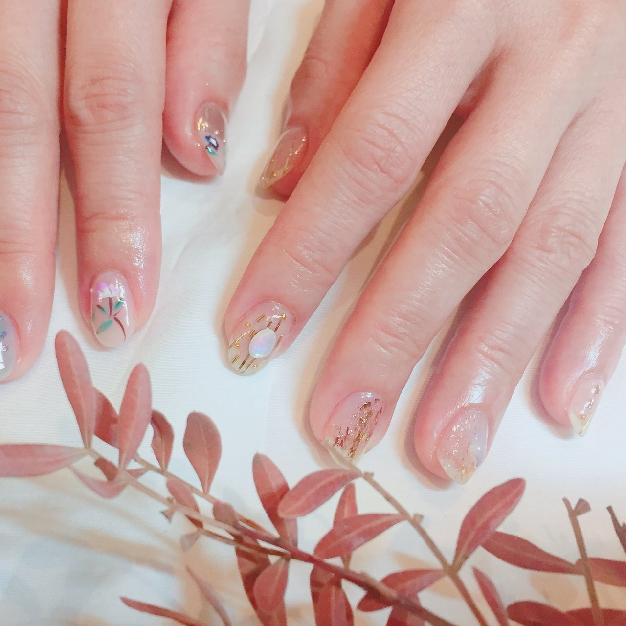 オールシーズン ハンド ニュアンス ショート クリア Sunnydaynailのネイルデザイン No 3227771 ネイルブック