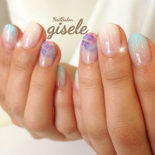 パステルブルーのネイルデザイン 10ページ目 ネイルブック