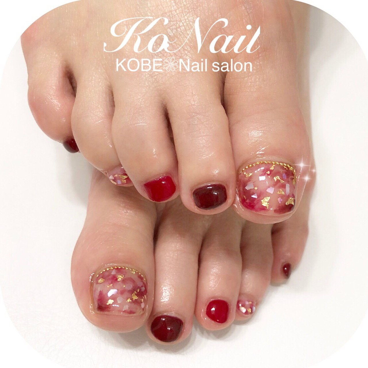 夏 オールシーズン 海 リゾート フット 神戸 Konail コネイル のネイルデザイン No ネイルブック