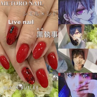 21年 新着順 黒執事ネイルのネイルデザイン ネイルブック