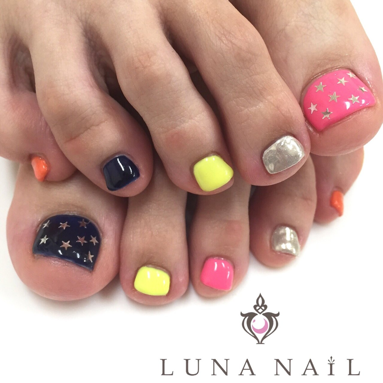 夏 海 リゾート 女子会 フット Luna Nail のネイルデザイン No ネイルブック