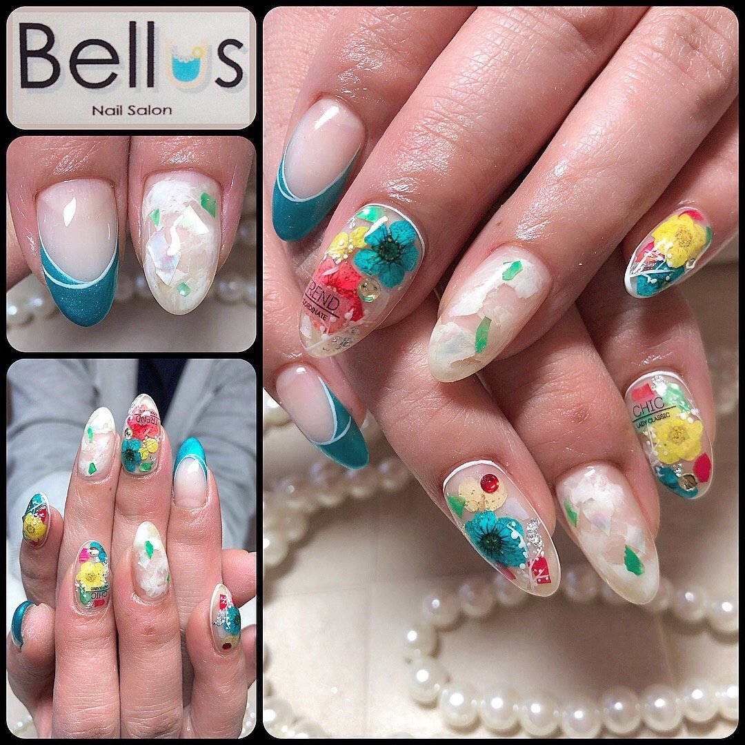 夏 海 リゾート ハンド レッド Bellusnailsalonのネイルデザイン No ネイルブック