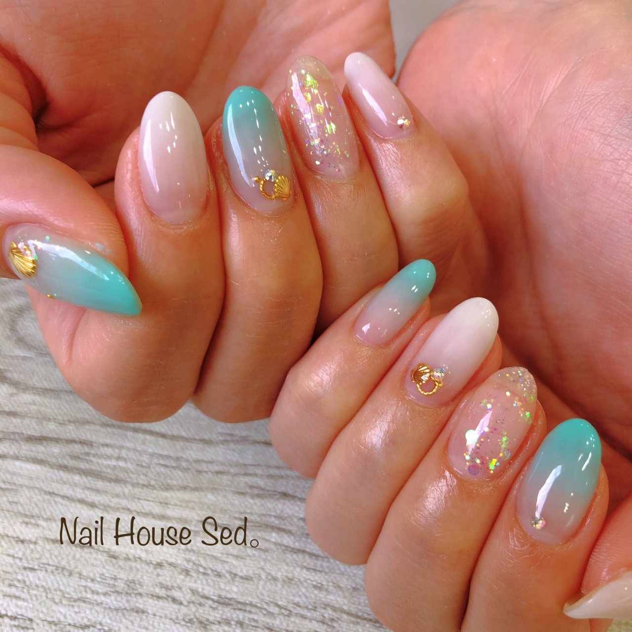 夏 海 リゾート ハンド シンプル Nail House Sed のネイルデザイン No ネイルブック