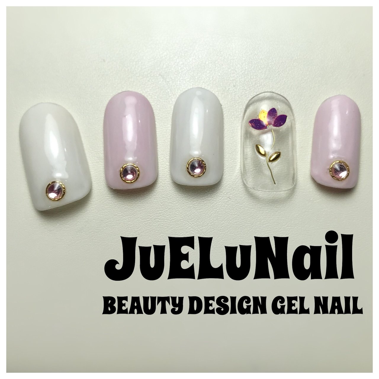 ハンドジェルネイルチップ Juelunail1006のネイルデザインno