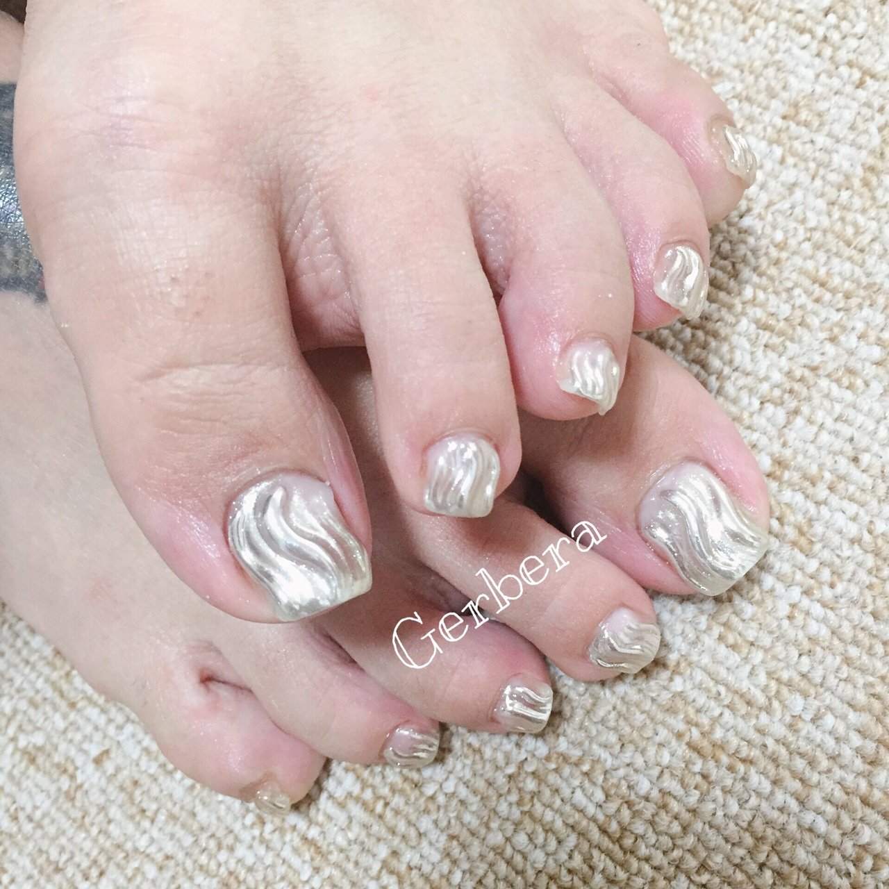 夏 海 リゾート パーティー フット Nail Gerberaのネイルデザイン No ネイルブック