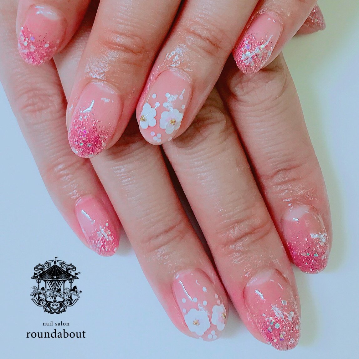 春 夏 オールシーズン 浴衣 ハンド Yuko Nail Salon Roundabout のネイルデザイン No ネイルブック