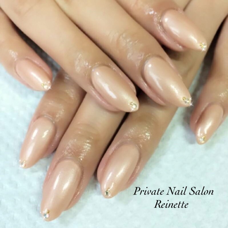 オールシーズン オフィス ブライダル デート シンプル Nail Reinetteのネイルデザイン No ネイルブック