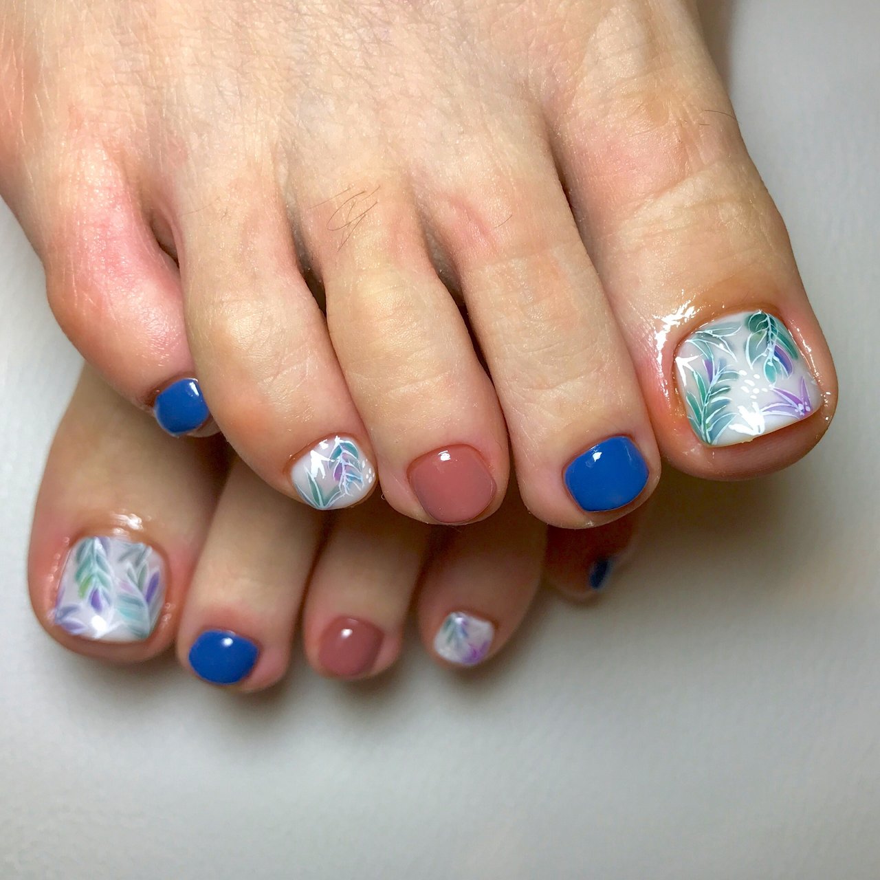 夏 海 リゾート 浴衣 フット Nailsalonfroufrouのネイルデザイン No ネイルブック