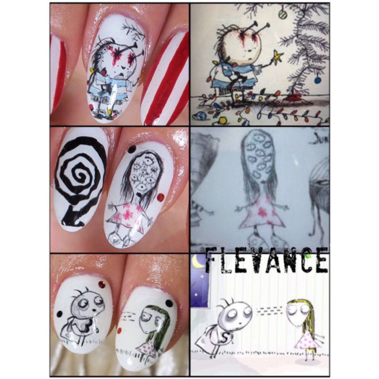 オールシーズン ハンド 痛ネイル キャラクター ストライプ Nailsalonflevanceのネイルデザイン No ネイルブック