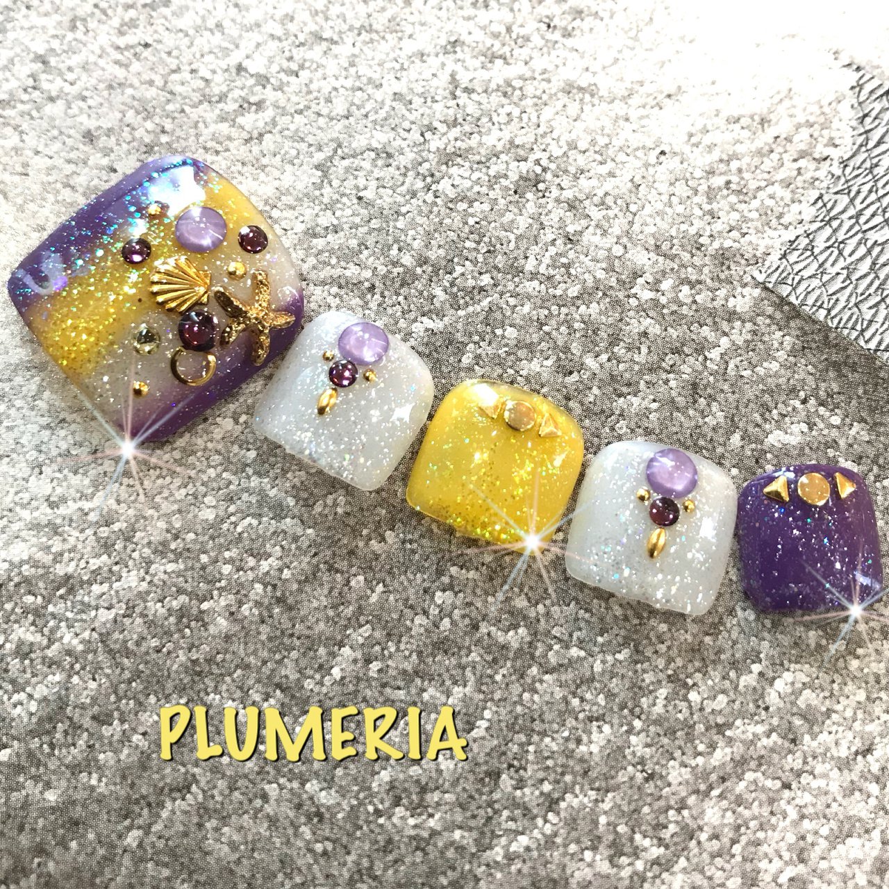 夏 旅行 海 リゾート フット Plumeria 隠れ家サロンプルメリア のネイルデザイン No ネイルブック