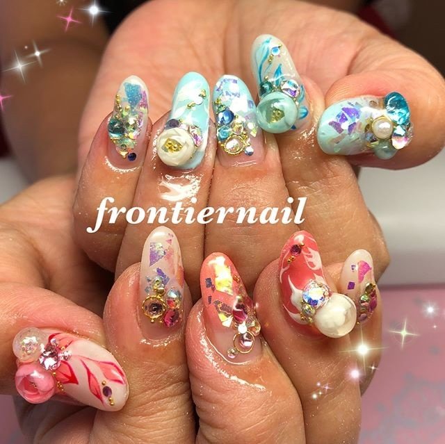 春 夏 オールシーズン パーティー ハンド Frontiernail 渋谷美香のネイルデザイン No ネイルブック