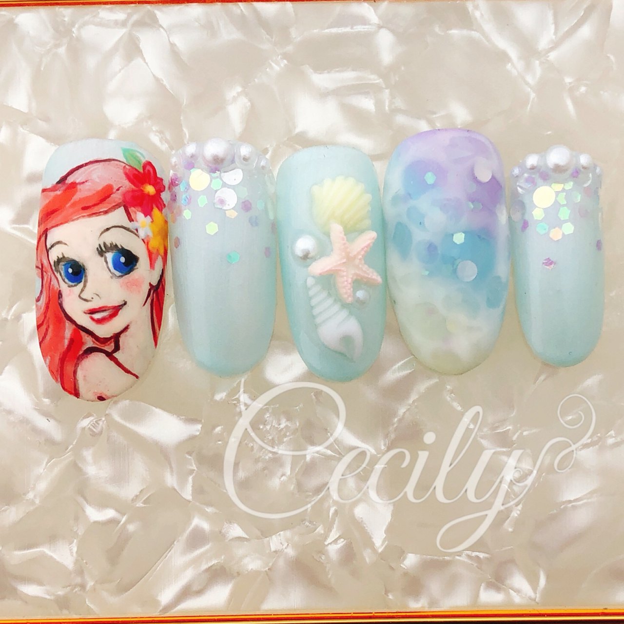 夏 旅行 海 リゾート ハンド Cecilyセシリーのネイルデザイン No ネイルブック