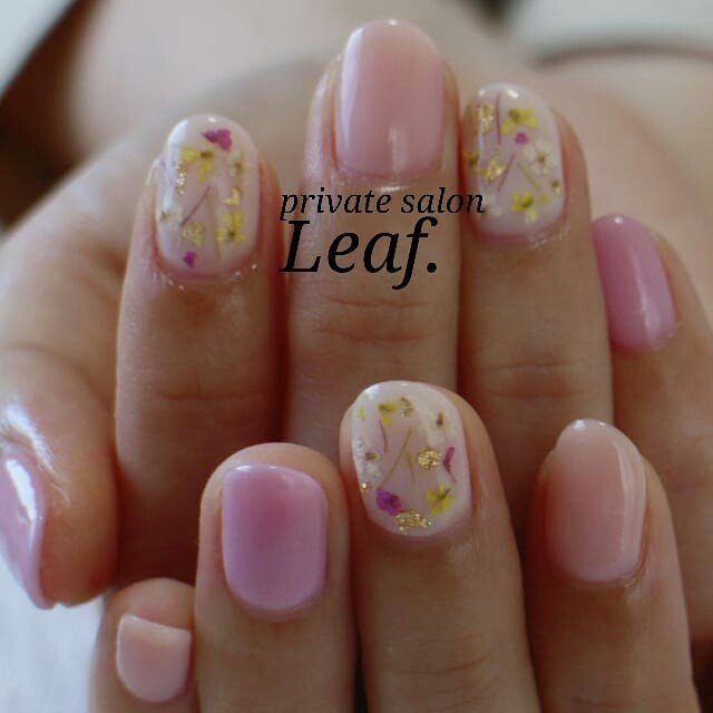 春 夏 デート ハンド ワンカラー Nailsalon Leaf のネイルデザイン No ネイルブック