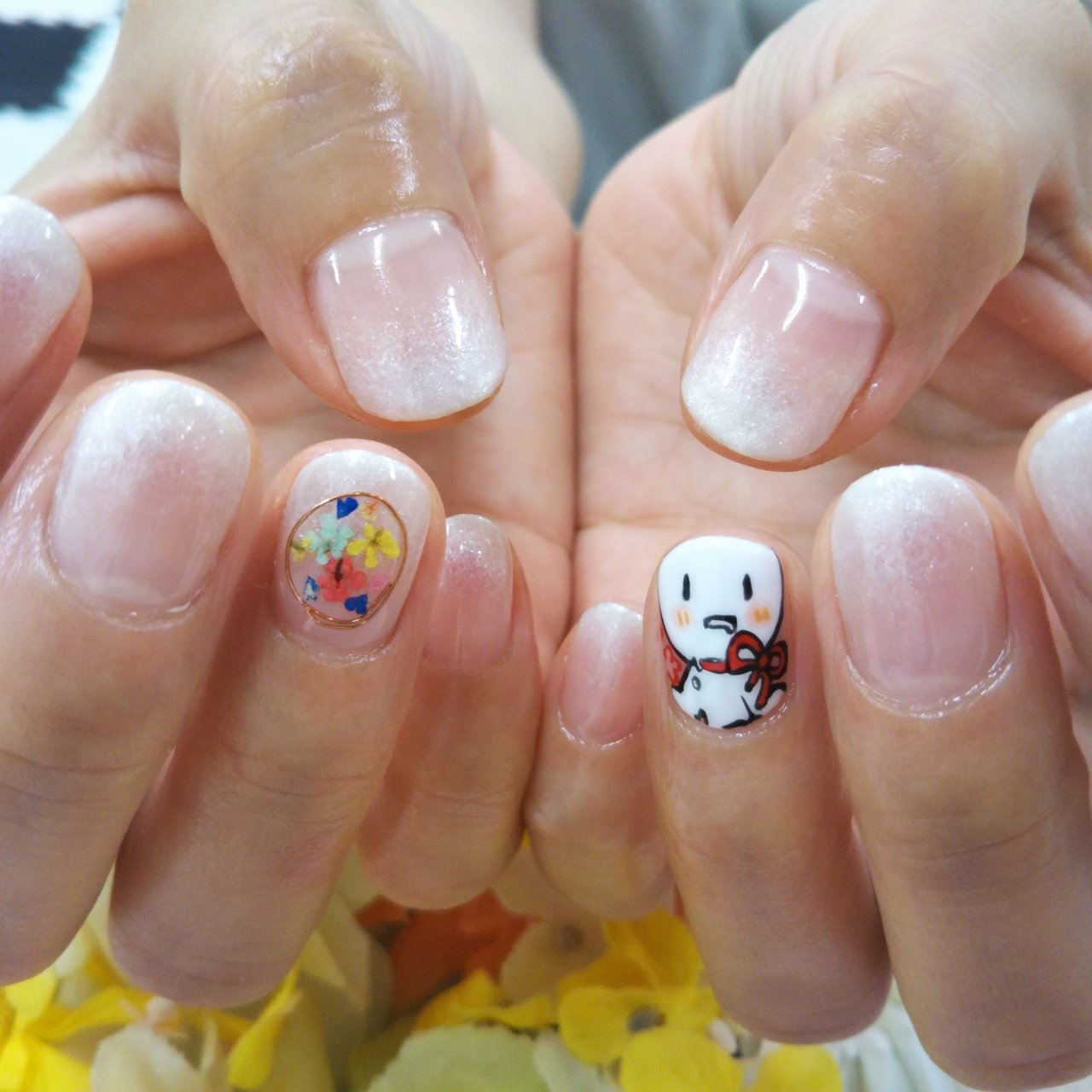 オールシーズン ライブ ハンド グラデーション 痛ネイル Clover Nailのネイルデザイン No 3262591 ネイルブック
