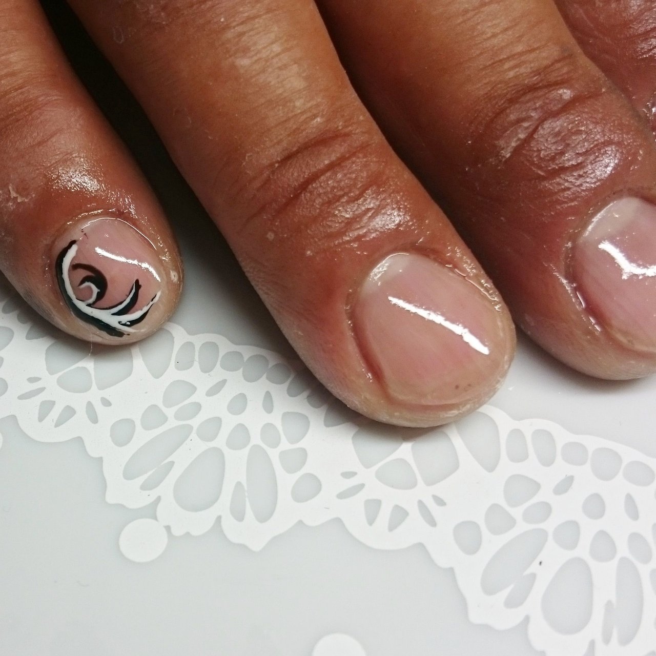 オールシーズン ハンド シンプル ショート クリア Salondefeliceのネイルデザイン No ネイルブック