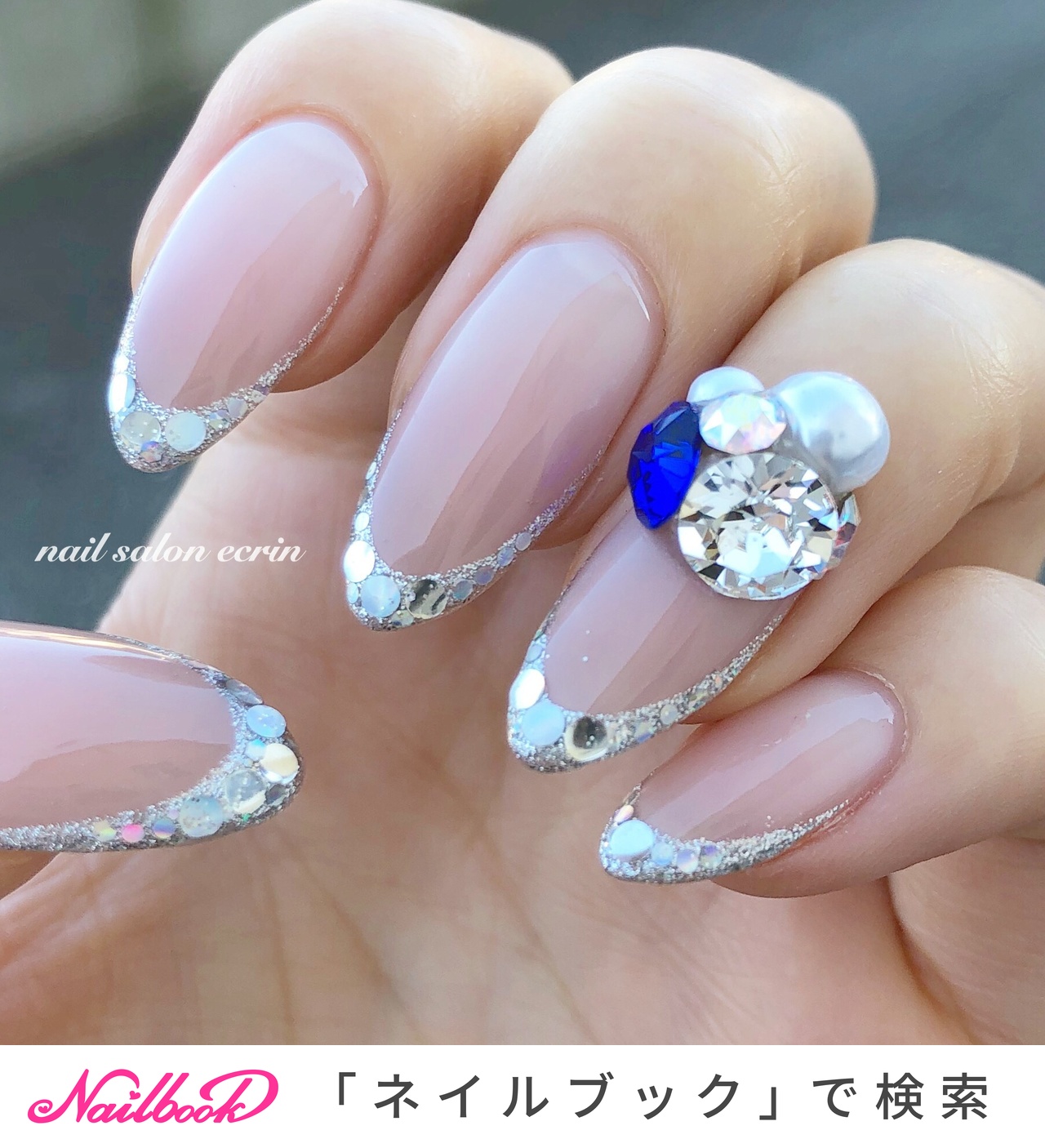 人気順｜ベージュ(ヌーディー)/#シルバーフレンチのネイル