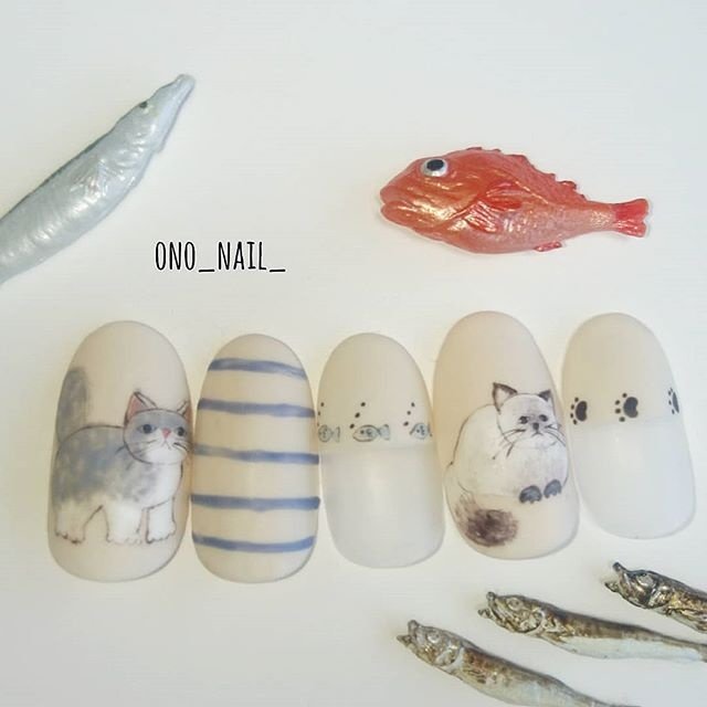 夏 オールシーズン 海 浴衣 ハンド Ono Nail のネイルデザイン No ネイルブック