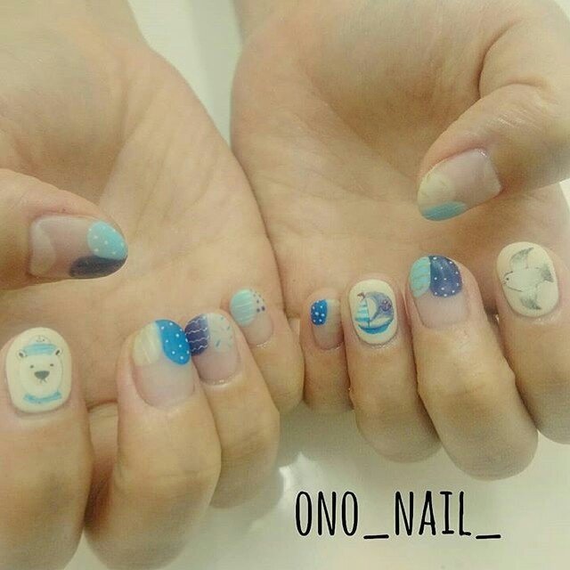 夏 旅行 海 浴衣 ハンド Ono Nail のネイルデザイン No ネイルブック