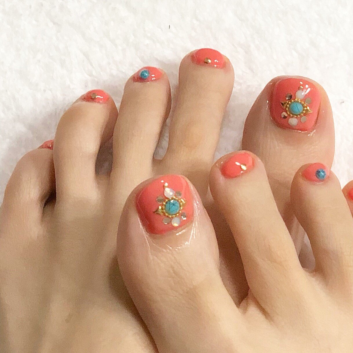 夏 オールシーズン 海 デート フット Soraoto Nail Chikaのネイルデザイン No 3270613 ネイルブック