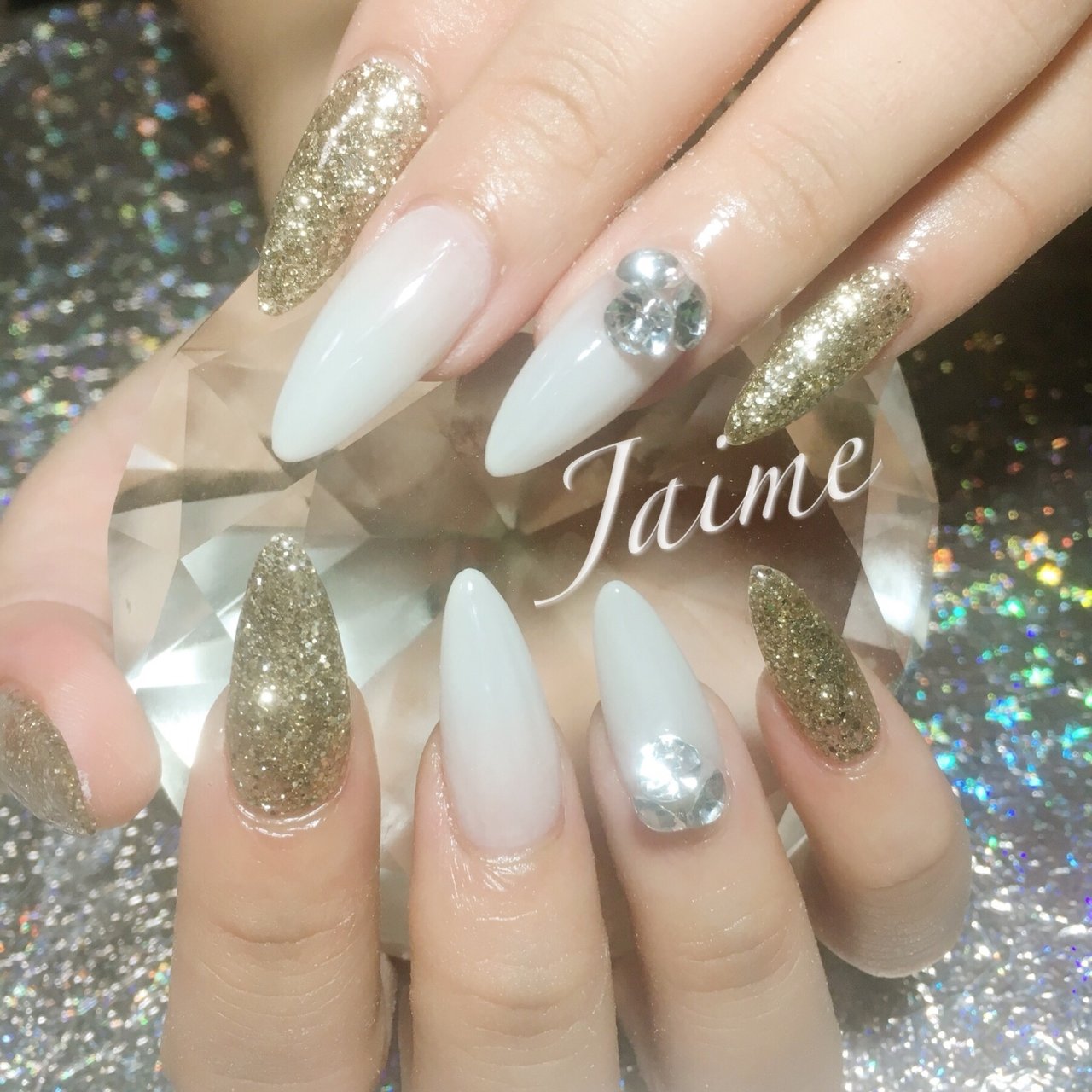 夏 オールシーズン 海 ブライダル ハンド Jaime Nailのネイルデザイン No ネイルブック