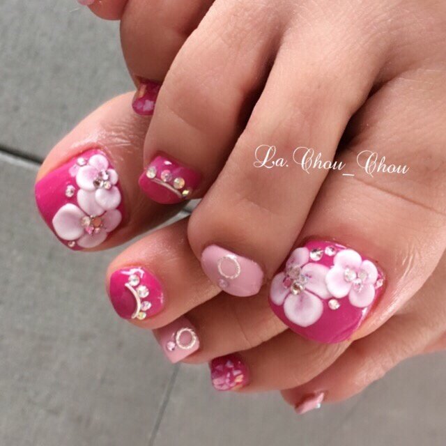 夏 オールシーズン パーティー デート フット Chouchou8657のネイルデザイン No ネイルブック