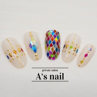 人気順｜#ひし形ストーンのネイルデザイン｜ネイルブック