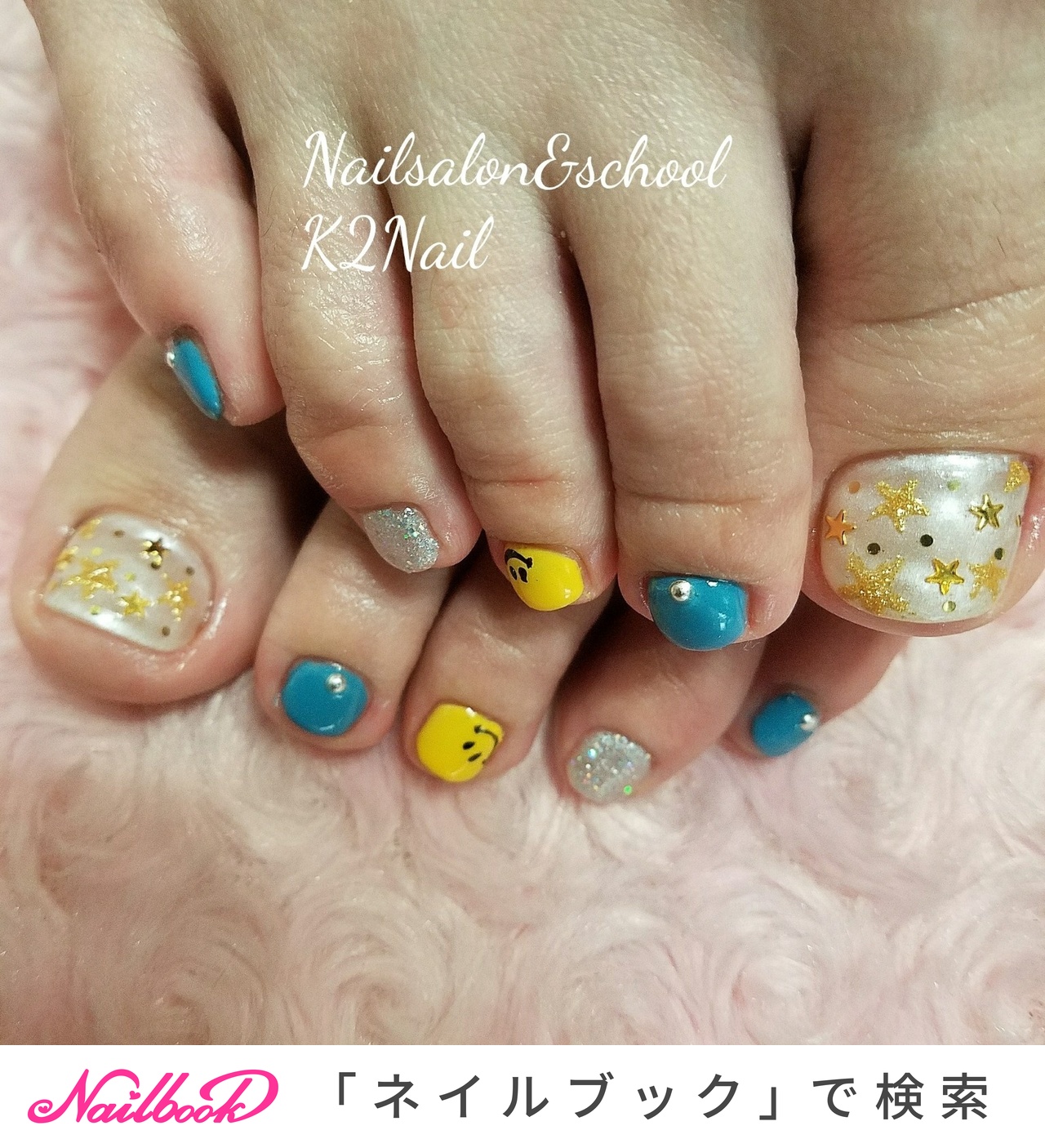 夏 海 リゾート 浴衣 フット K2nail 滝本 旬子 タッキーのネイルデザイン No ネイルブック