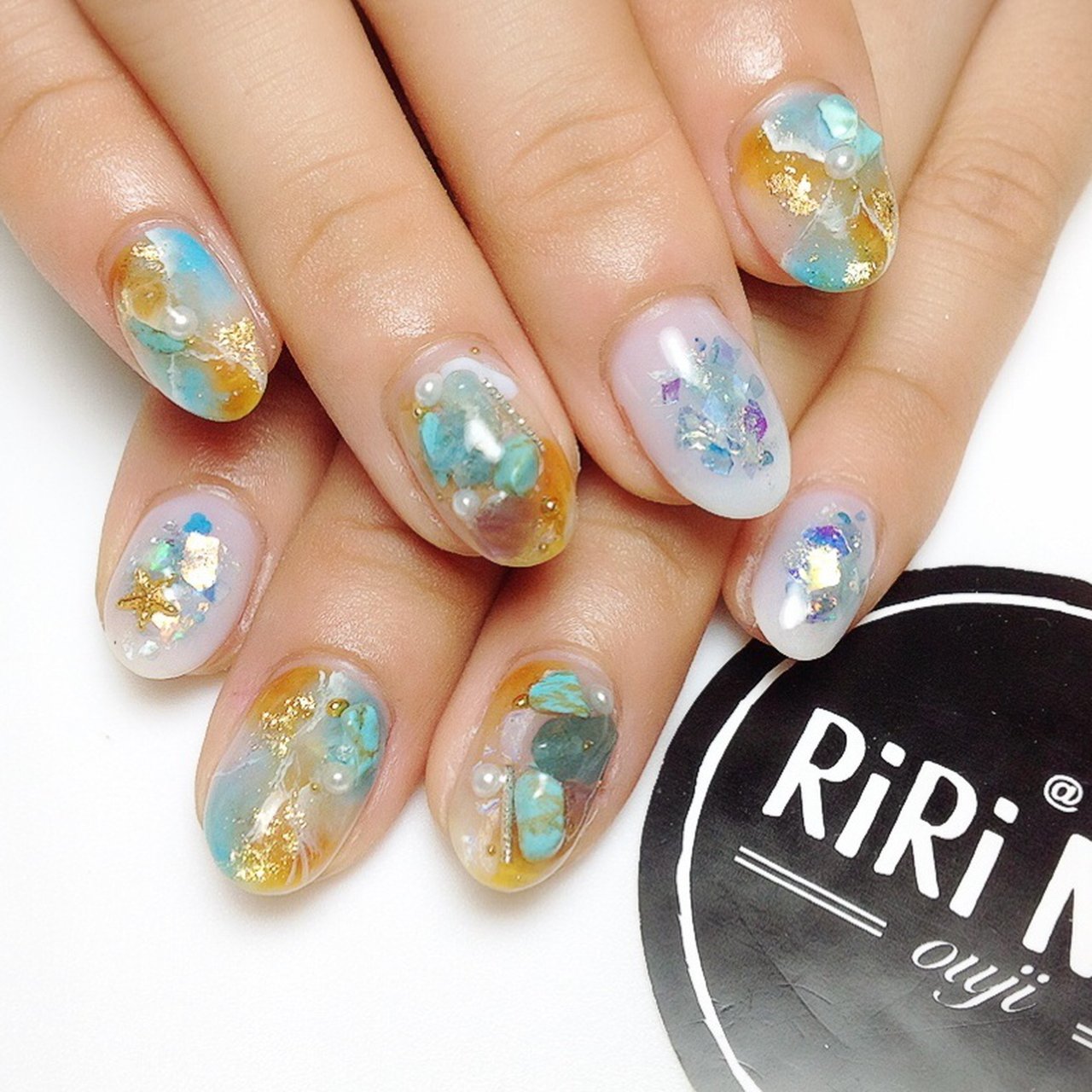 夏 旅行 海 リゾート ハンド Riri Nailのネイルデザイン No ネイルブック