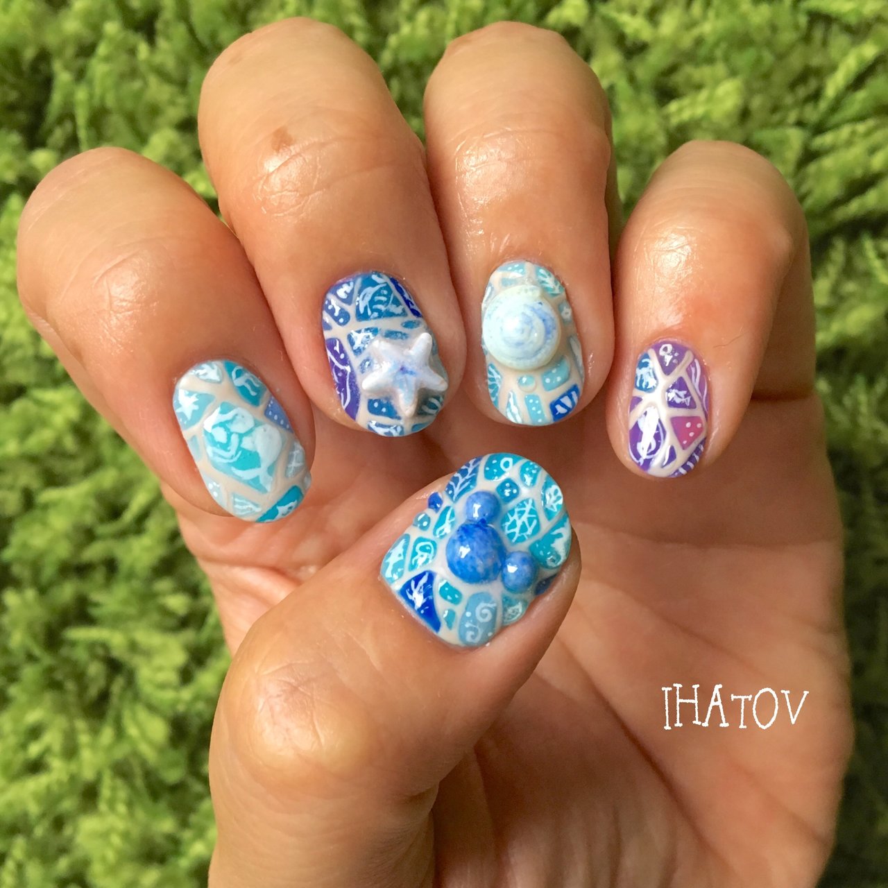 夏 旅行 リゾート ハンド アニマル柄 Ihatov Nailarts のネイルデザイン No ネイルブック