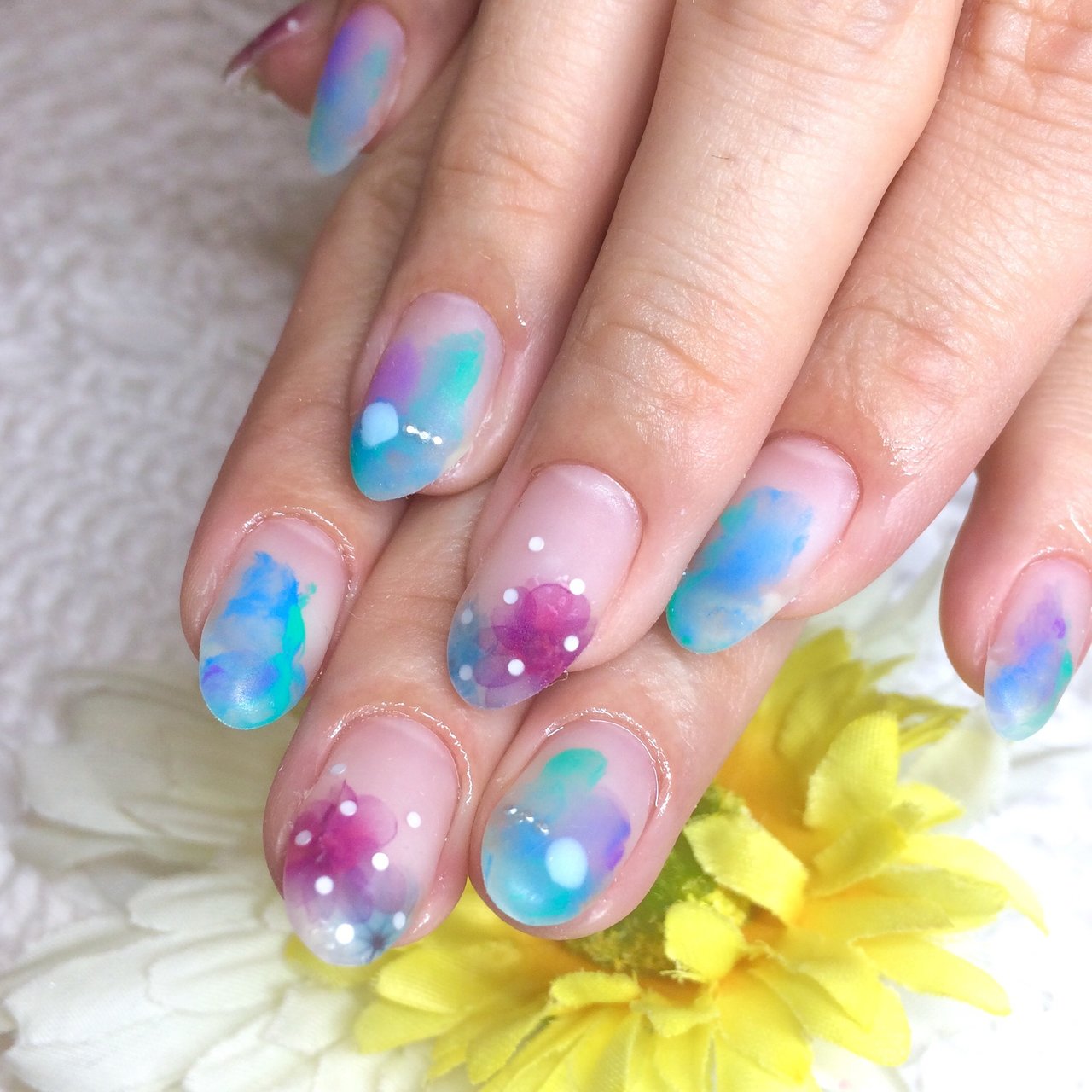 夏 梅雨 七夕 海 ハンド Eriのネイルデザイン No ネイルブック