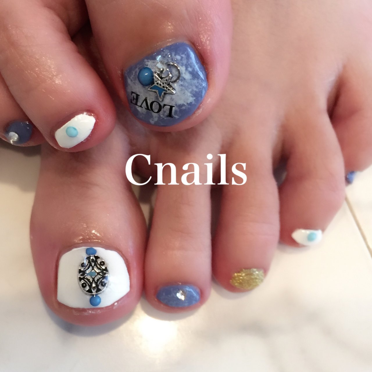 夏 フット エスニック ネイティブ ボヘミアン Cnailsのネイルデザイン No ネイルブック