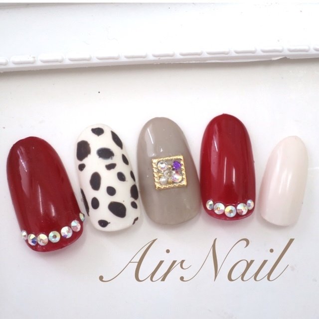 秋 冬 オフィス デート ハンド Airnail エアーネイル のネイルデザイン No ネイルブック